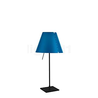 Luceplan Costanzina, lámpara de sobremesa negro/azul petróleo