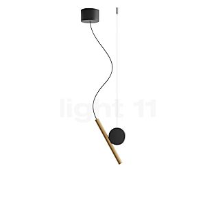 Luceplan Doi Hanglamp LED messing/zwart/zwart - fasedimmer