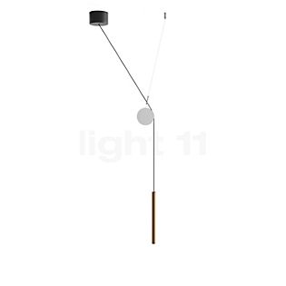 Luceplan Doi Lampada a sospensione LED con Accessorio ottone/nero/bianco - Dali