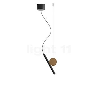 Luceplan Doi Pendant Light LED black/black/brass - Dali
