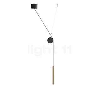 Luceplan Doi Pendant Light LED with Accessory brass/black/black - Dali