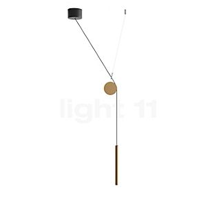 Luceplan Doi Pendelleuchte LED mit Accessoire messing/schwarz/messing - Dali