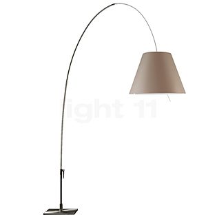 Luceplan Lady Costanza Arc Lamp shade hazelnut/frame aluminium - with dimmer