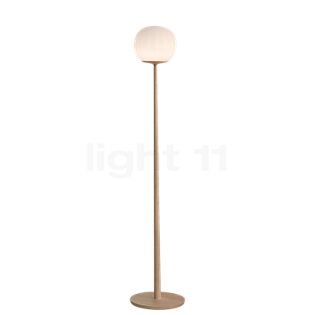 Luceplan Lita, lámpara de pie madera de fresno/blanco opalino