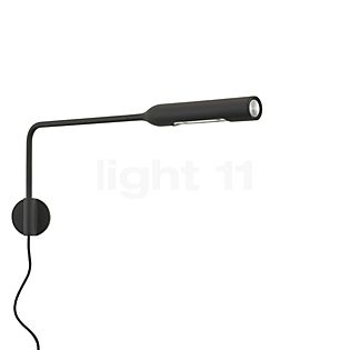 Lumina Flo, lámpara de pared LED soft-touch negro - 2.700 K - incl. balastos