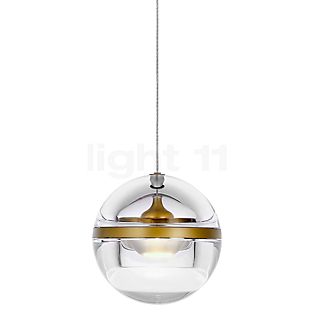 Lumina Limbus Hanglamp LED plafondkapje zwart/lampenkap messing - 2.700 k