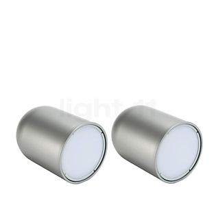 Lumina Perdue Acculamp LED zilver - set van 2