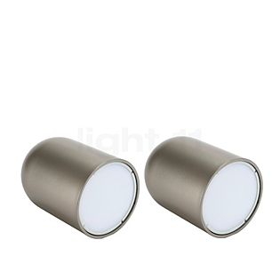 Lumina Perdue Akkuleuchte LED champagner - 2er Set