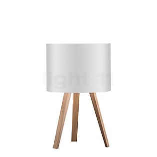 Maigrau Luca Stand Little, lámpara de sobremesa roble, natural, aceitada, pantalla blanco