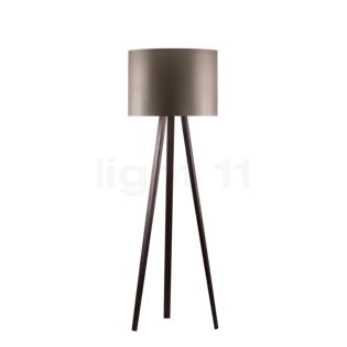 Maigrau Luca Stand Vloerlamp eikenhout gerookt/lampenkap brons grijs - 163,5 cm