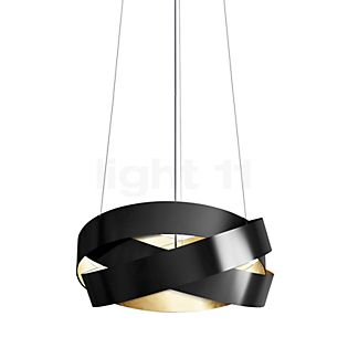 Marchetti Pura Lampada a sospensione LED nero/aspetto foglia d'oro - ø60 cm