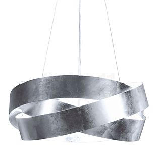 Marchetti Pura, lámpara de suspensión LED pan de plata - ø120 cm