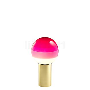 Marset Dipping Light Bordlampe LED lyserød/messing - 12,5 cm