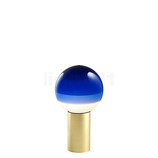 Marset Dipping Light Tafellamp LED blauw/messing - 12,5 cm