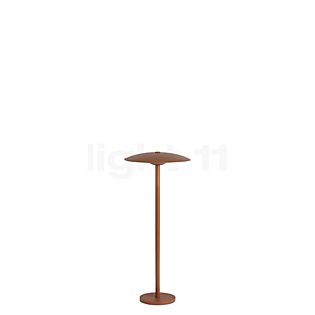Marset Ginger, luz de pedestal LED marrón oxidado