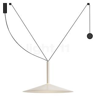 Marset Milana Counterweight Suspension LED blanc - abat-jour 47 cm