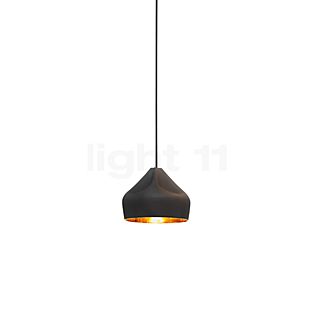 Marset Pleat Box, lámpara de suspensión negro/dorado - ø21 cm