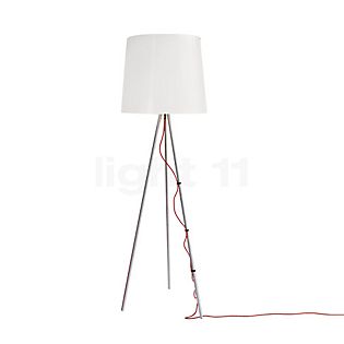 Martinelli Luce Eva Lampada da terra alluminio/bianco, ø50 cm