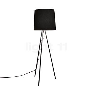 Martinelli Luce Eva, lámpara de pie negro - ø50 cm