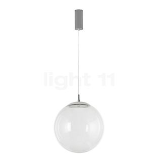 Mawa Glaskugelleuchte LED klar/ grå metallic - 40 cm