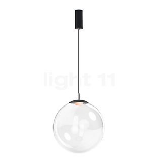 Mawa Glaskugelleuchte LED translucide clair/noir mat - 40 cm