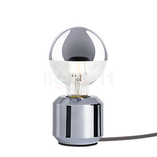 Mawa Oskar Lampe de table chrome/gris - avec variateur - incl. ampoule