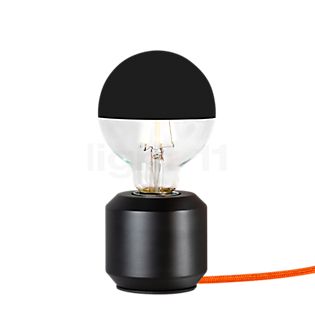 Mawa Oskar Lampe de table noir/orange - avec variateur - incl. ampoule