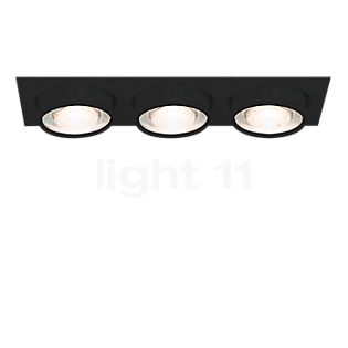 Mawa Wittenberg 4.0 Part Recessed Spotlight with cover plate 3 lamps LED black matt - without Ballasts