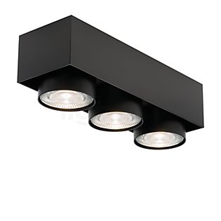 Mawa Wittenberg 4.0 Plafondlamp LED 3-lichts - halfverzonken zwart mat - ra 92