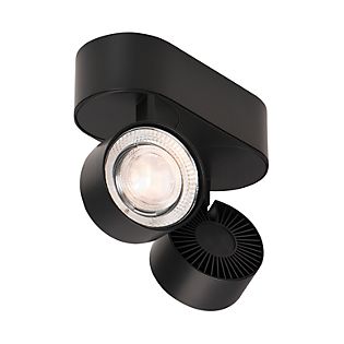 Mawa Wittenberg 4.0 Plafonnier LED 2 foyers - ovale noir mat - ra 92 , fin de série