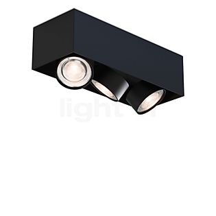 Mawa Wittenberg 4.0 Plafonnier LED 3 foyers - tête affleurante noir mat - ra 92