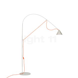 Midgard Ayno Stehleuchte LED grau/Kabel orange - 3.000 K - L