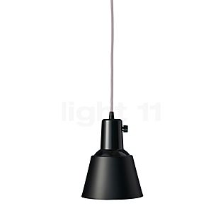 Midgard K831 Lampada a sospensione alluminio nero opaco/cavo grigio chiaro
