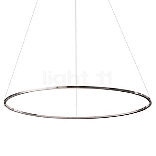 Nemo Ellisse, lámpara de suspensión LED aluminium poliert - uplight - 135 cm
