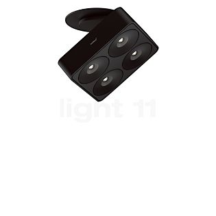 Nimbus Q Four Ceiling Light LED incl. converter - swiveling black - 40°