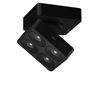 Nimbus Q Four Connect Ceiling Light LED with Housing - black - 80° - excl. ballasts - swivelling