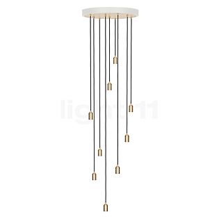 Nine Pendant Light white/brass - brass