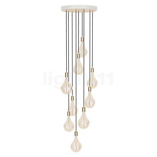 Nine Voronoi Pendant Light white/brass - brass