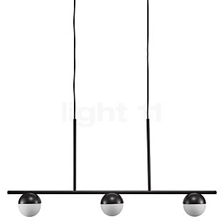 Nordlux Contina Hanglamp 3-lichts zwart/opaalglas