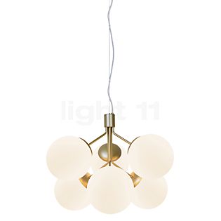 Nordlux Ivona Hanglamp 6-lichts wit/messing