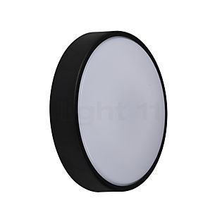 Nordlux Oliver Round, lámpara de pared LED negro