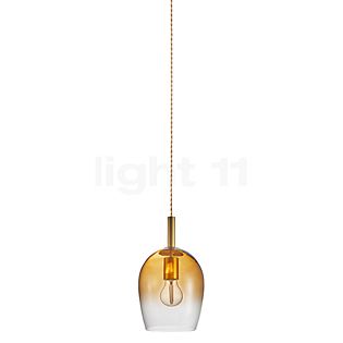 Nordlux Uma, lámpara de suspensión ø18 cm - ámbar
