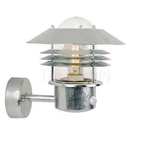 Nordlux Vejers, lámpara de pared con sensor de movimiento galvanizado