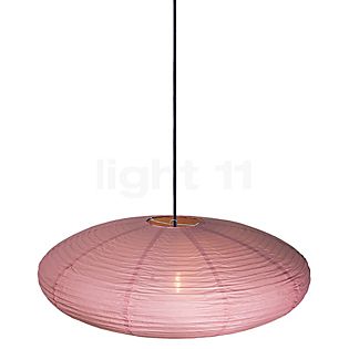 Nordlux Villo, lámpara de suspensión negro/rosa - florón halbkugel