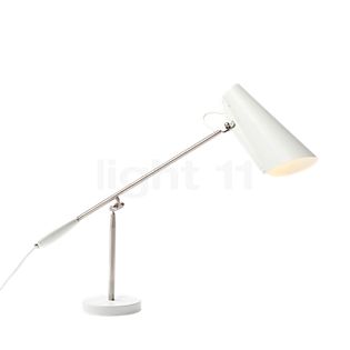Northern Birdy, lámpara de sobremesa blanco/acero