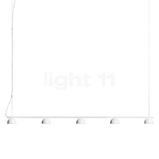 Northern Blush Lampada a sospensione LED 5 fuochi bianco opaco