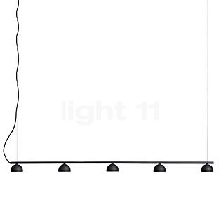 Northern Blush, lámpara de suspensión LED 5 focos negro mate