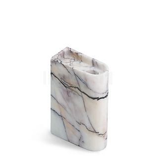 Northern Monolith Bougeoir medium - marbre blanc