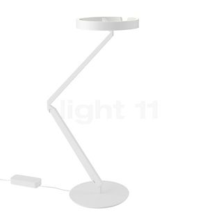 Occhio Gioia Equilibrio Lampada da scrivania LED testa bianco opaco/corpo bianco opaco