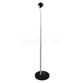 Occhio Io Lettura C Vloerlamp LED kop zwart mat/afdekking chrom mat/body chrom mat/voet zwart mat - 3.000 K